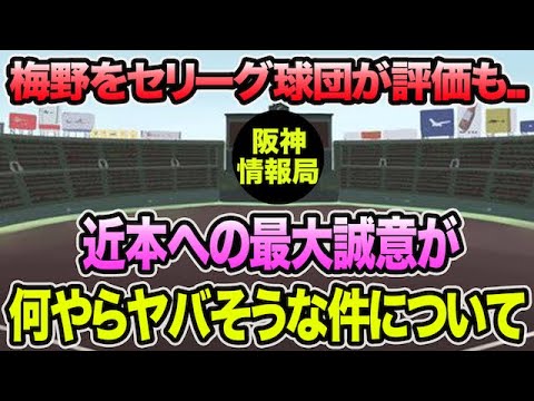 【梅野をセリーグ球団が評価も..】FA問題で近本への最大誠意が何やらヤバそうな件について【阪神タイガース】 【梅野をセリーグ球団が評価も..】FA問題で近本への最大誠意が何やらヤバそうな件について【阪神タイガース】