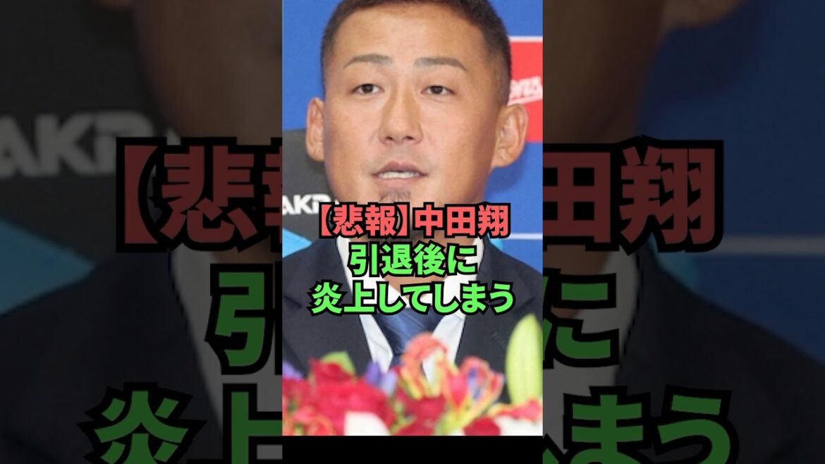 【悲報】中田翔引退後に炎上してしまう