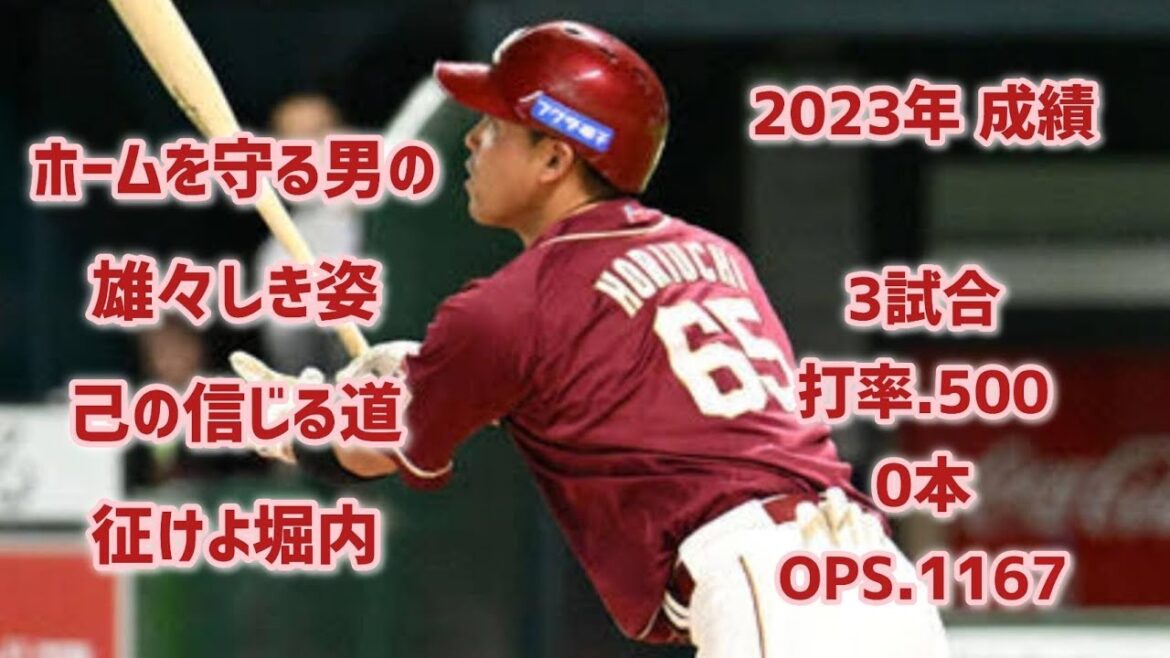 堀内謙伍【1時間耐久】応援歌 広告なし 作業用 睡眠用 歌詞つき 楽天 東北楽天ゴールデンイーグルス 現地音源 ハモり 1作目 2025
