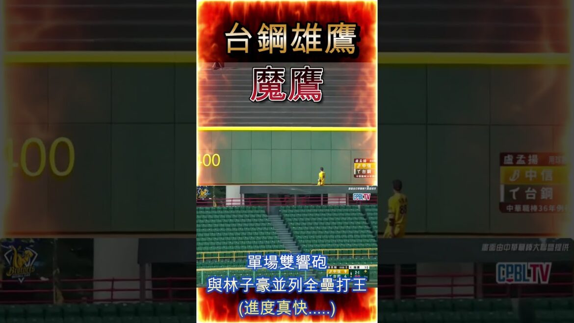 魔鷹單場雙響砲追上林子豪並列全壘打王 #中華職棒