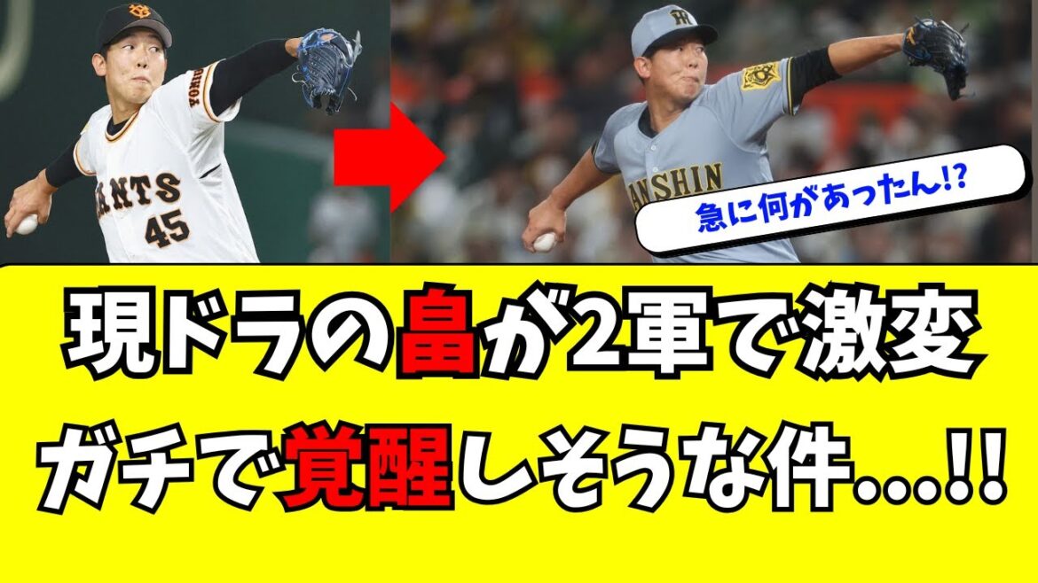 現役ドラフトで巨人→阪神の畠世周が急激に覚醒しそうな件