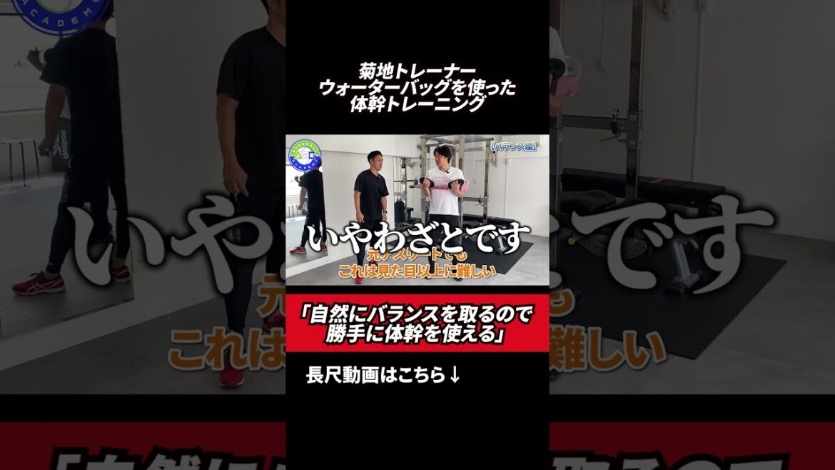 自然にバランスを取るので勝手に体幹を使える#荒木貴裕 #菊池大祐 #野球