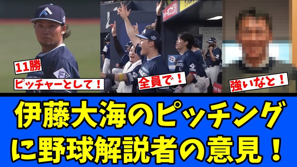 【日ハム】伊藤大海のピッチングに野球解説者の意見！