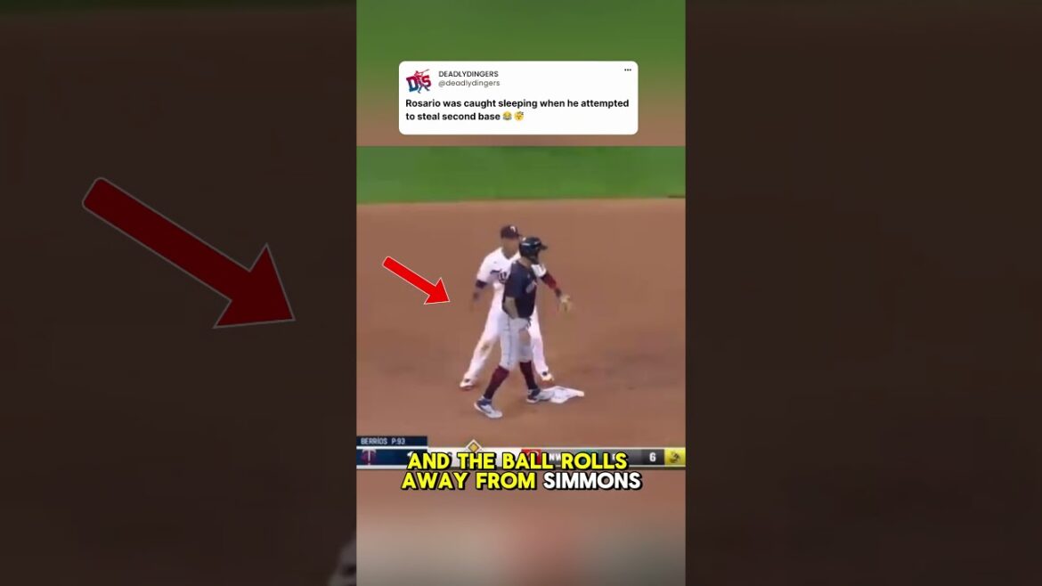 Rosario couldn’t believe it 😴🤣 #shorts #mlb #baseball