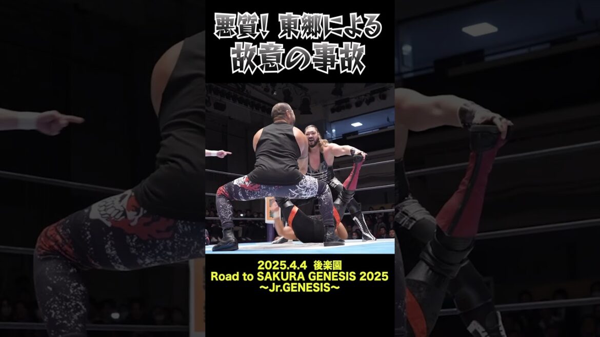 【新日本プロレス】悪質！ 東郷による故意の事故 #shorts