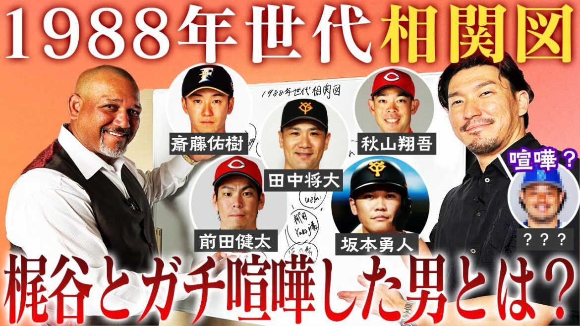 【プラチナ世代相関図】『マー君とは話した事ない』田中将大と斎藤佑樹は仲良いの？マエケンは来年広島に復帰する⁉︎梶谷が喧嘩をした88世代とは？1988年世代の人間関係を赤裸々告白【梶谷隆幸コラボ最終回】