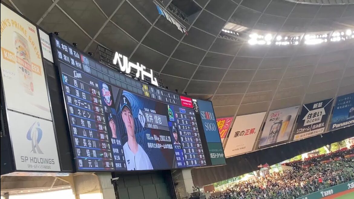 西武 菅井信也登場曲〜Mrs.GREEN APPLE「WanteD!WanteD!」4K