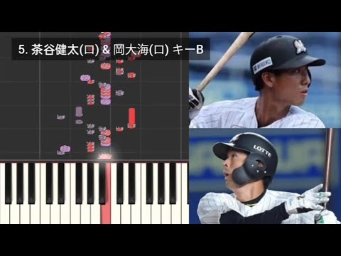 【プロ野球応援歌検証】 茶谷健太(ロッテ) & 岡大海(ロッテ) ハモリ合成 【プロ野球応援歌検証】 茶谷健太(ロッテ) & 岡大海(ロッテ) ハモリ合成