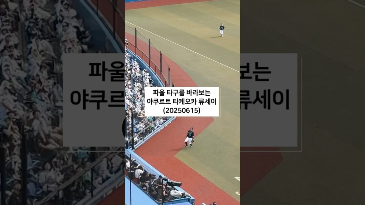 東京ヤクルトスワローズ　三塁手　武岡龍世　ファール打球追い守備