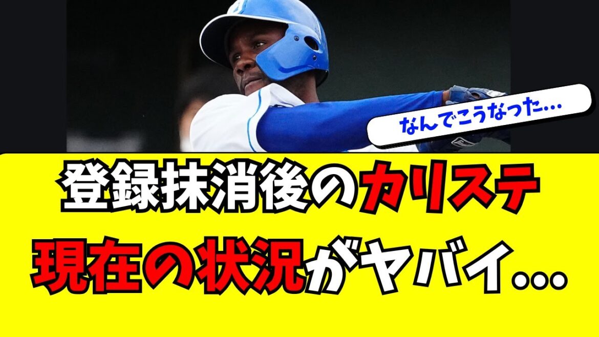 【中日】2軍に降格したカリステの最新の状況がこちら・・・