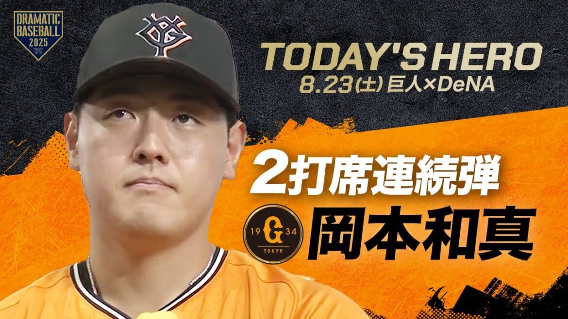 【今日のヒーロー】”岡本和真” 2打席連続弾【巨人×DeNA】 【今日のヒーロー】"岡本和真" 2打席連続弾【巨人×DeNA】