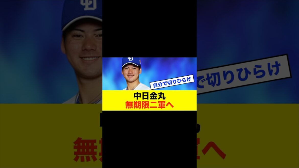 【決断】中日ドラゴンズ金丸、無期限2軍へ…井上監督の厳しいメッセージ #中日スレ #プロ野球 #野球 #野球スレ #中日ドラゴンズ