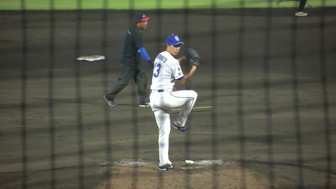 中日ドラゴンズ 橋本侑樹投手 投球練習 2025/8/24 豊橋球場