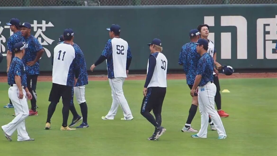 2024.07.15 読売-埼玉西武(ジャイアンツ球場) 元山飛優 ウォーミングアップ