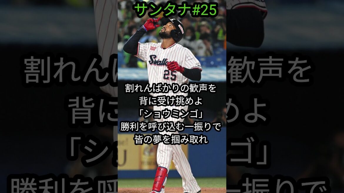 「ヤクルトスワローズ」サンタナ選手応援歌 #プロ野球 #野球 #応援歌 #ヤクルト #スワローズ