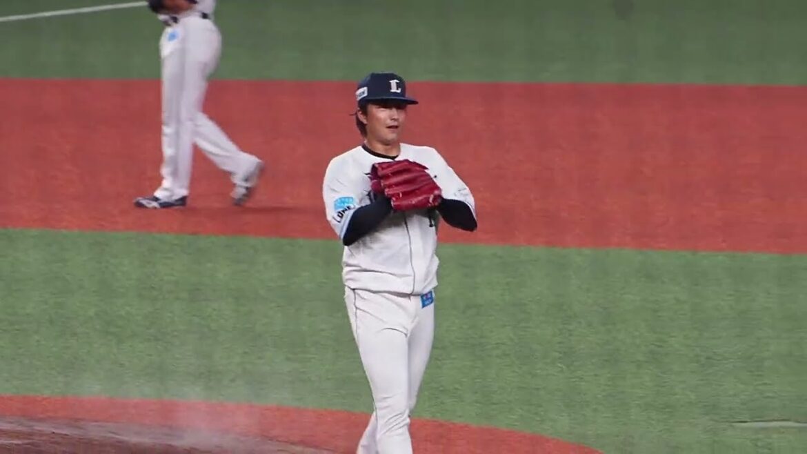 2025.08.23 埼玉西武-東京ヤクルト #森脇亮介 投球練習 (ベルーナドーム)