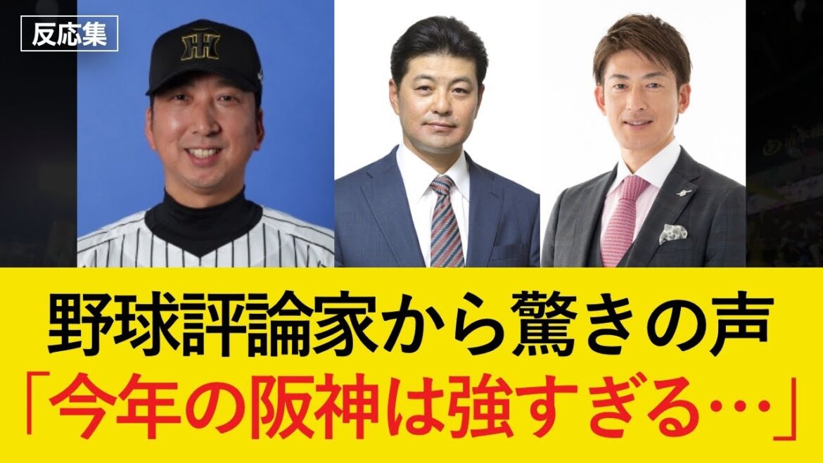 野球評論家が阪神の強さに驚きを隠せず!褒められすぎて不思議な感じ…【阪神タイガース・反応集】 野球評論家が阪神の強さに驚きを隠せず!褒められすぎて不思議な感じ...【阪神タイガース・反応集】