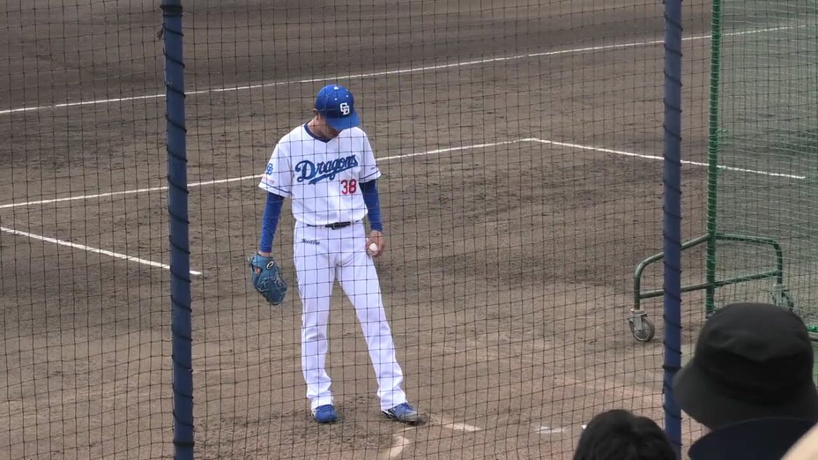 中日ドラゴンズ 松葉貴大投手 ブルペン投球練習 2025/8/26 ナゴヤ球場