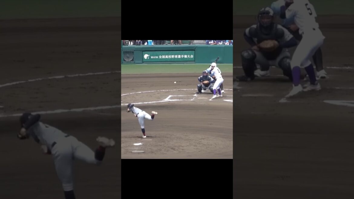 カウント間違えてベンチに戻る　全国高等学校野球選手権大会  中越vs関東第一　#高校野球 #甲子園 #中越 #全国高等学校野球選手権大会 #2025甲子園 #投手