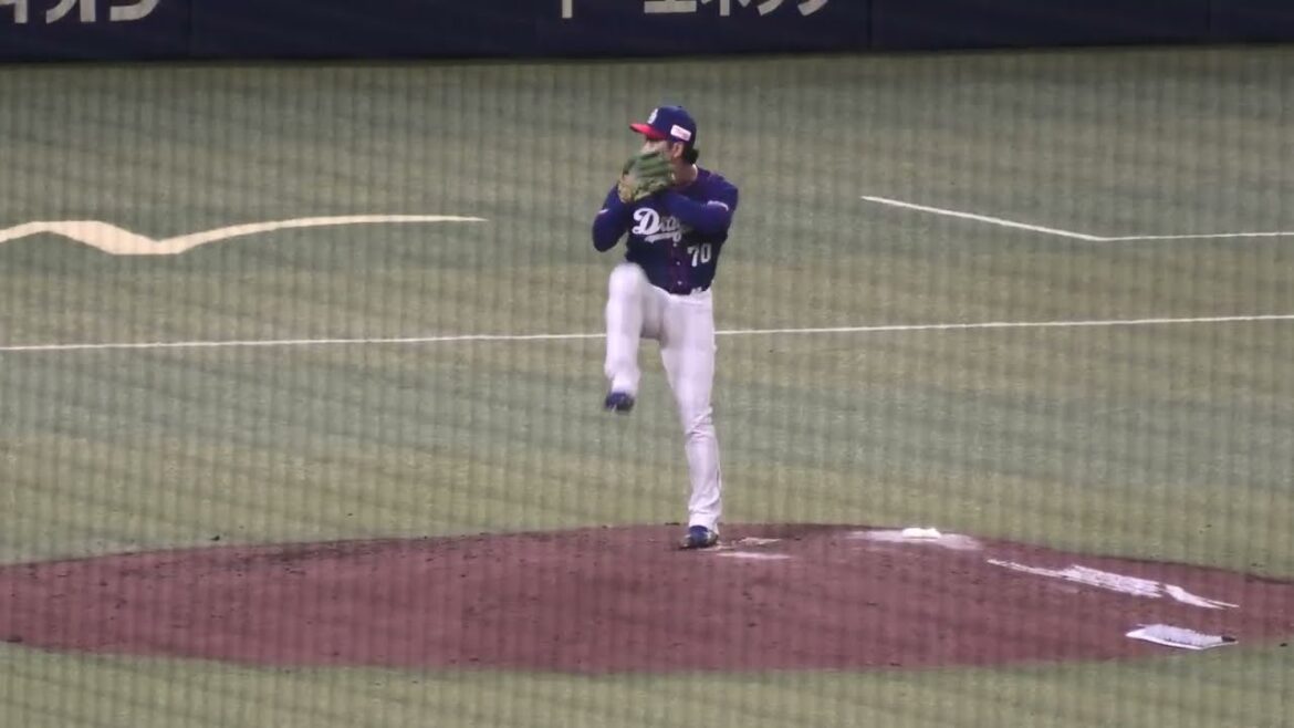 中日ドラゴンズ 近藤廉投手 投球練習 2025/8/26 バンテリンドーム