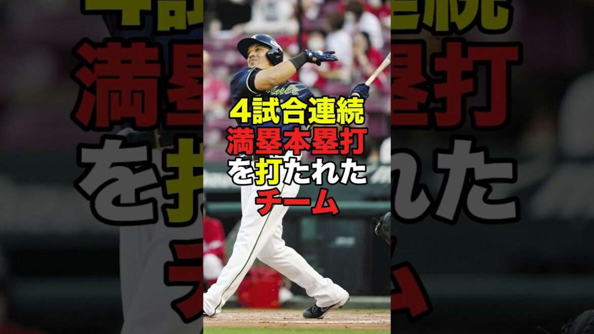 4試合連続満塁本塁打 #プロ野球 #npb #shorts