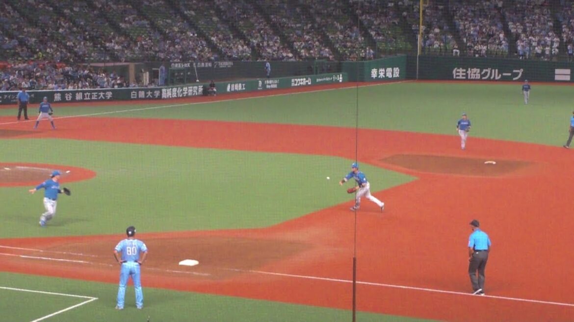 日本ハム 清宮幸太郎 ナイスプレー　西武 vs 日本ハム　2025年8月26日(火)　ベルーナドーム