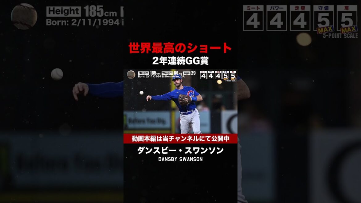 【世界最高の守備力】ゴールドグラブ遊撃手ダンズビー・スワンソン #shorts #mlb #ショート #baseball #メジャーリーグ #野球解説 【世界最高の守備力】ゴールドグラブ遊撃手ダンズビー・スワンソン #shorts #mlb #ショート #baseball #メジャーリーグ #野球解説