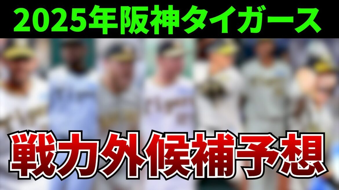 【2025年阪神タイガース戦力外候補】このままの成績では危ないかも・・・。