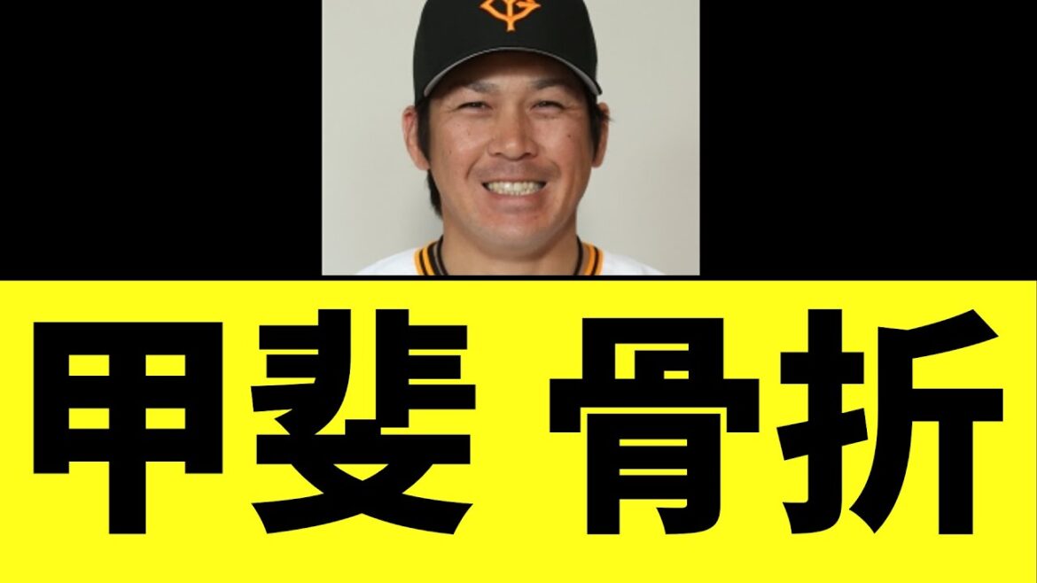 【悲報】甲斐拓也 骨折