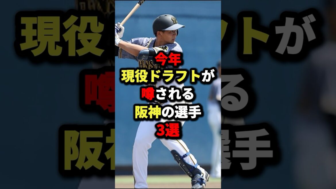 今年現役ドラフトが噂される阪神の選手3選#野球 #プロ野球 #shorts