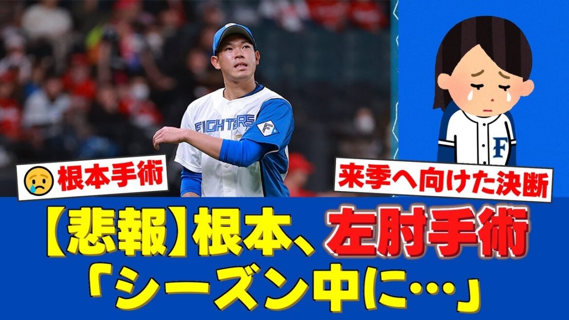日本ハム根本悠楓が左肘クリーニング手術を敢行。シーズン中の苦渋の決断にファンからは「英断だ」「パワーアップして帰ってきて」と温かい激励の声が殺到。【プロ野球ファンの反応】