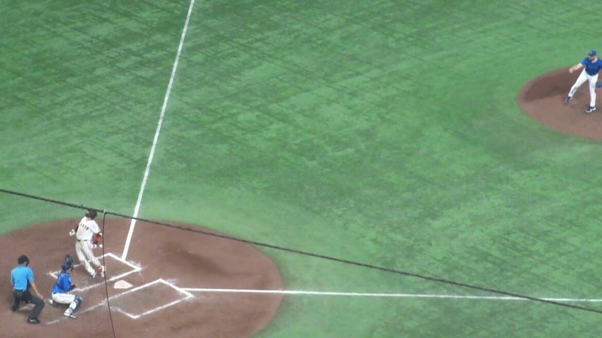 巨人 増田陸 デッドボール　巨人 vs DeNA　2025年6月29日(日) 東京ドーム