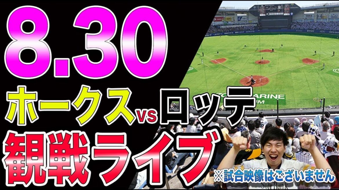 福岡ソフトバンクホークスvs千葉ロッテマリーンズの観戦ライブ！※試合映像はございません