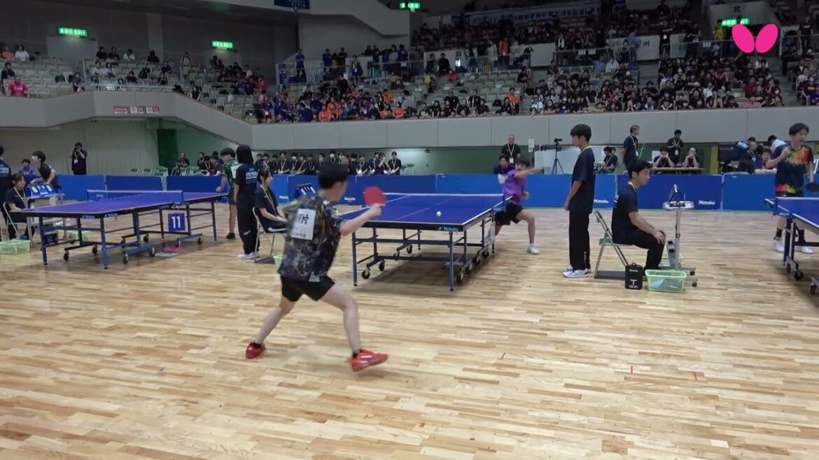 第56回 全国中学校 卓球大会ハイライト｜男女個人戦 1～2回戦  #全中  #北九州  #卓球レポート