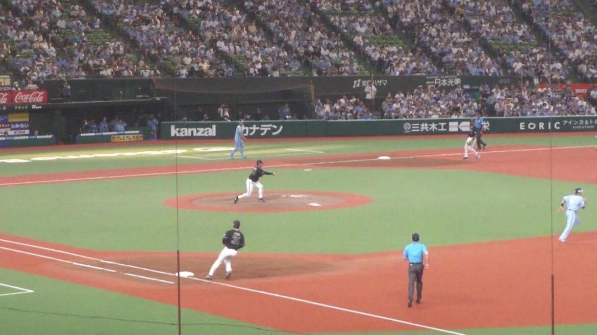 オリックス 川瀬堅斗のキャッチによる、163のダブルプレー　西武 vs オリックス　2025年8月30日(土)　ベルーナドーム