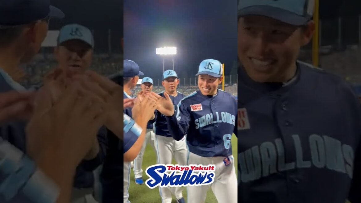 勝利後のハイタッチ #swallows #shorts