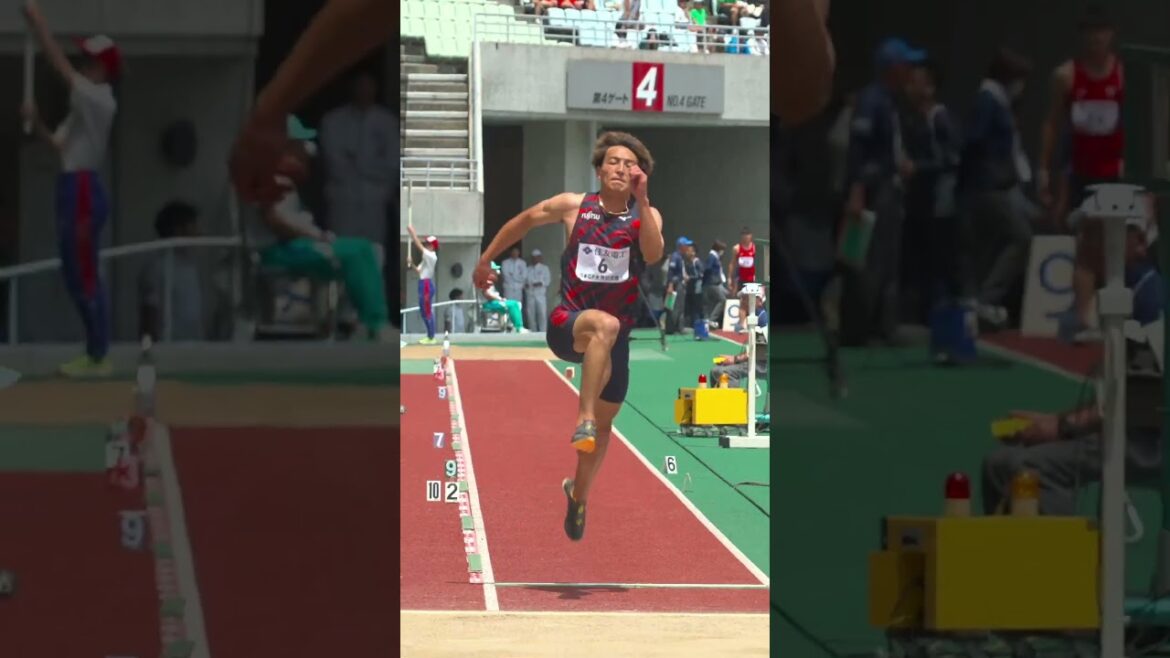 男子走幅跳 #橋岡優輝 が追風参考ながら8m19で兵庫リレーカーニバルに続く優勝を飾る【木南記念】 男子走幅跳 #橋岡優輝 が追風参考ながら8m19で兵庫リレーカーニバルに続く優勝を飾る【木南記念】