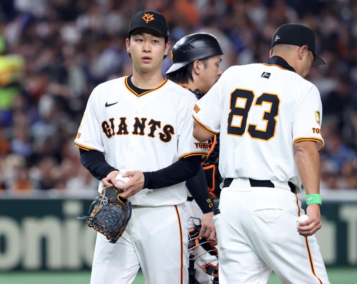 巨人 山崎伊織がまさかの大乱調 五回一挙６失点でＫＯ ジャクソンに痛恨押し出し四球 阿部監督が厳しい表情で交代告げる（デイリースポーツ） - Yahoo!ニュース - Yahoo!ニュース