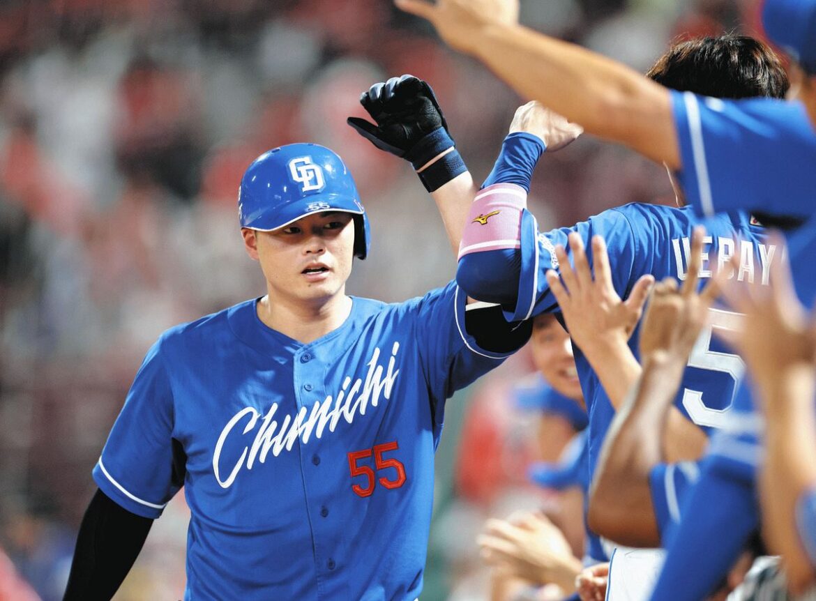 中日・細川成也、今季10号 広島・塹江から7回に豪快ソロ リードを6点に広げる（中日スポーツ） - Yahoo!ニュース - Yahoo!ニュース