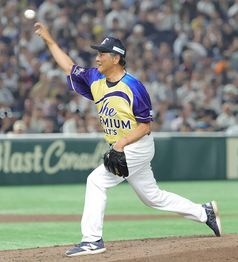 渡辺久信さん、古田敦也さんとの還暦バッテリーで西武の後輩3人斬り…ドリームマッチ2025 – スポーツ報知 ザ・プレミアム・モルツ球団5番手の渡辺久信氏(カメラ・岡野 将大)