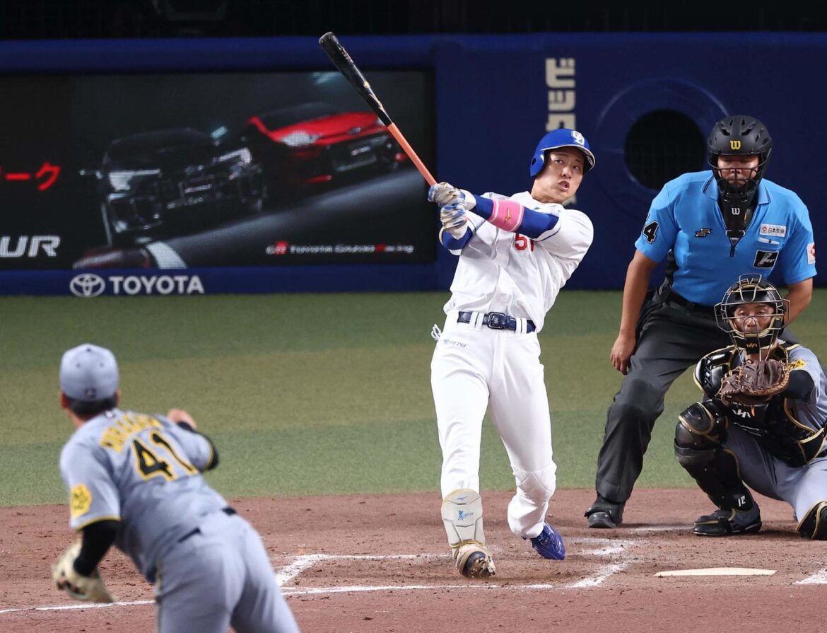 【中日】上林誠知外12号ソロ 阪神村上に1２の６、２発、３打点「たまたまタイミングが合う」（日刊スポーツ） - Yahoo!ニュース - Yahoo!ニュース
