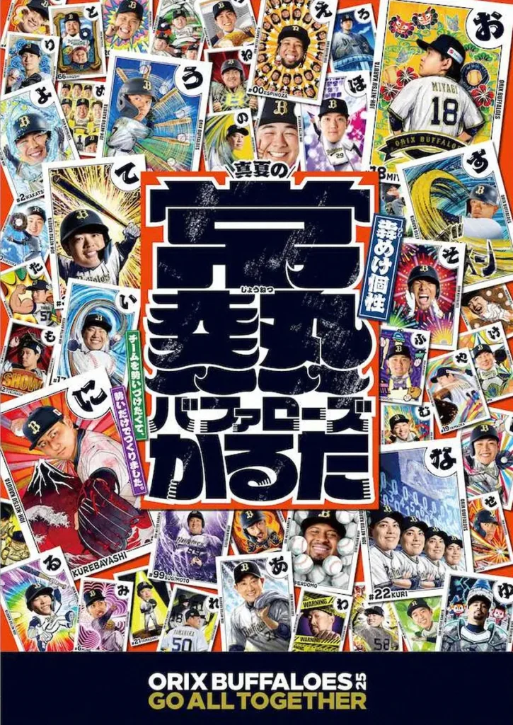 オリックスの選手たちが、かるたに　「真夏の常熱バファローズかるた」グッズが13日から発売 - スポニチ Sponichi Annex 野球