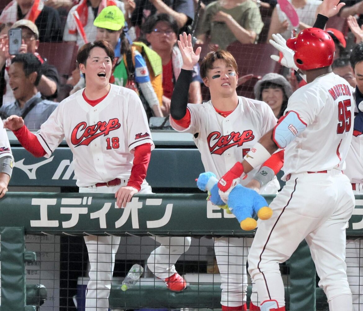 【広島】逆転勝ち 2連敗で止め4位浮上！森下が降板直後にモンテロが7号決勝弾＆ファビアン追撃13号2ラン 森下は2か月ぶり6勝目 栗林7回のピンチ凌ぐ（TBS NEWS DIG Powered by JNN）