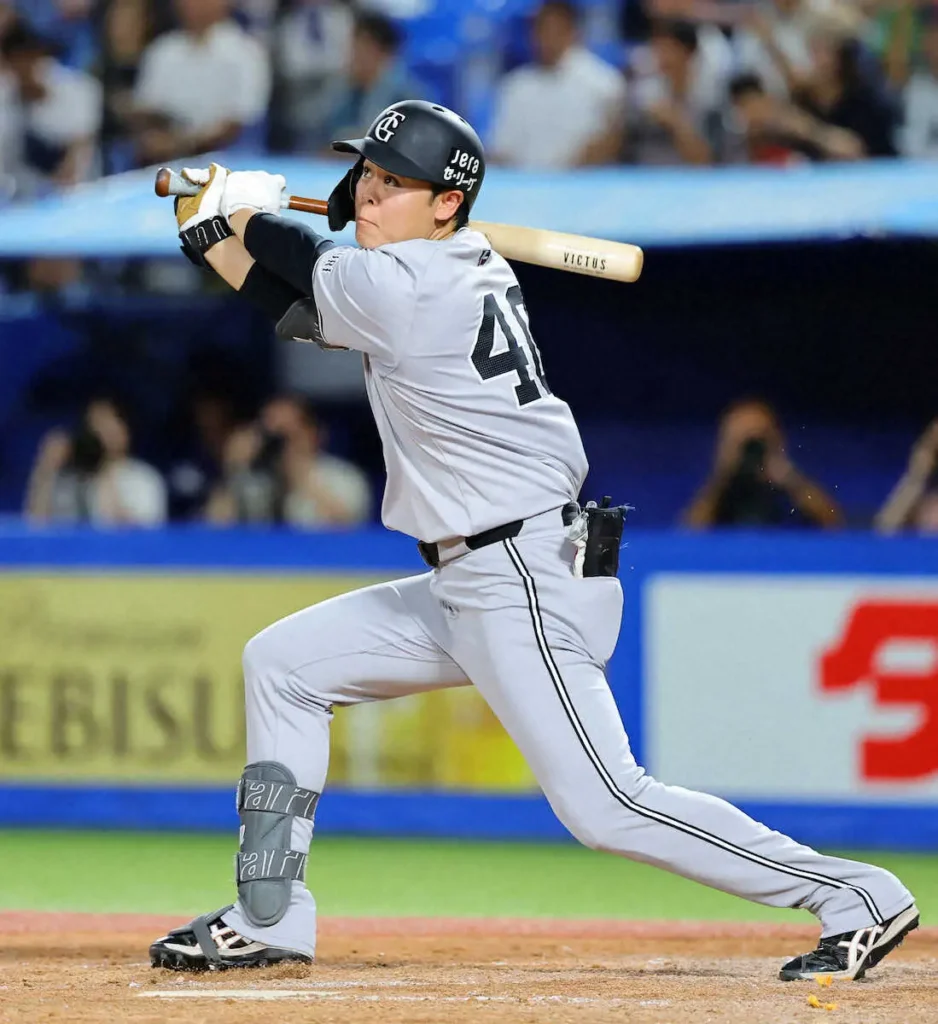 巨人・中山礼都がレフトに飛ばしたプロ初2打席連発　サイクル惜しい4安打 - スポニチ Sponichi Annex 野球