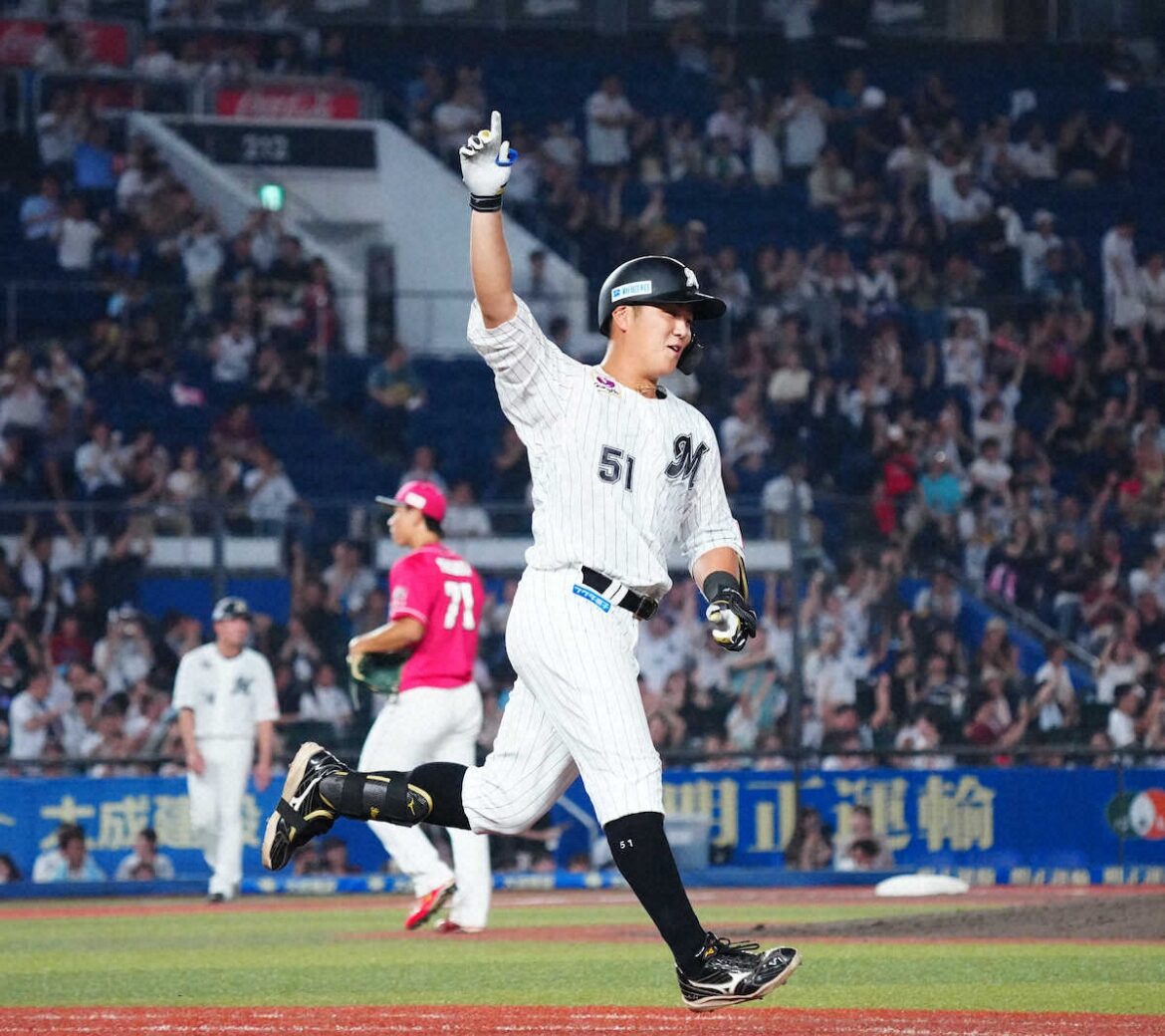 ロッテ・山口航輝が衝撃の4打席連続本塁打！ パ・リーグ記録に並ぶ 前日決勝3ランに続いて3連発（スポニチアネックス） - Yahoo!ニュース - Yahoo!ニュース