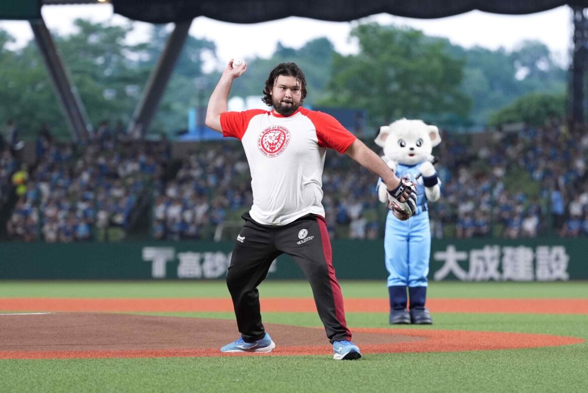 【西武】ウルフアロン選手が始球式に登場「今日のセレモニアルピッチは100点です！」（ベースボールキング） - Yahoo!ニュース - Yahoo!ニュース