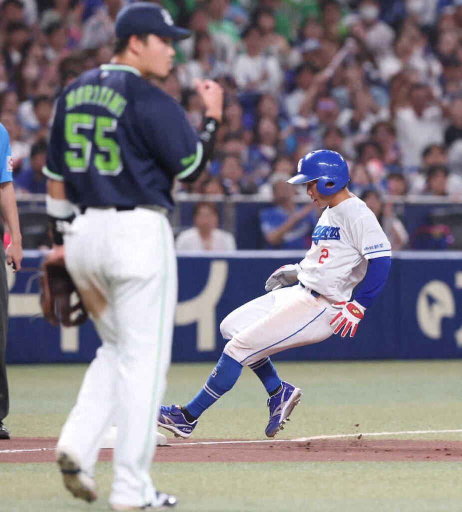 まさに忍者だ! 中日・田中幹也が抜群の走塁センスを披露 犠打で一塁から一気に三塁へ さらに重盗も(スポニチアネックス) – Yahoo!ニュース – Yahoo!ニュース まさに忍者だ! 中日・田中幹也が抜群の走塁センスを披露 犠打で一塁から一気に三塁へ さらに重盗も(スポニチアネックス) - Yahoo!ニュース - Yahoo!ニュース