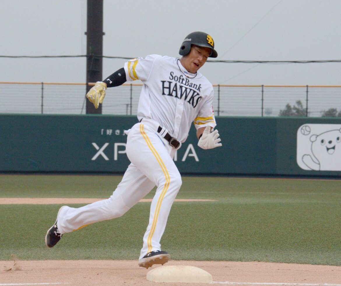 負傷の右すねは「大丈夫、8割くらい」回復途上のソフトバンク柳田悠岐、一塁から一気に本塁生還（西スポWEB OTTO！） - Yahoo!ニュース - Yahoo!ニュース