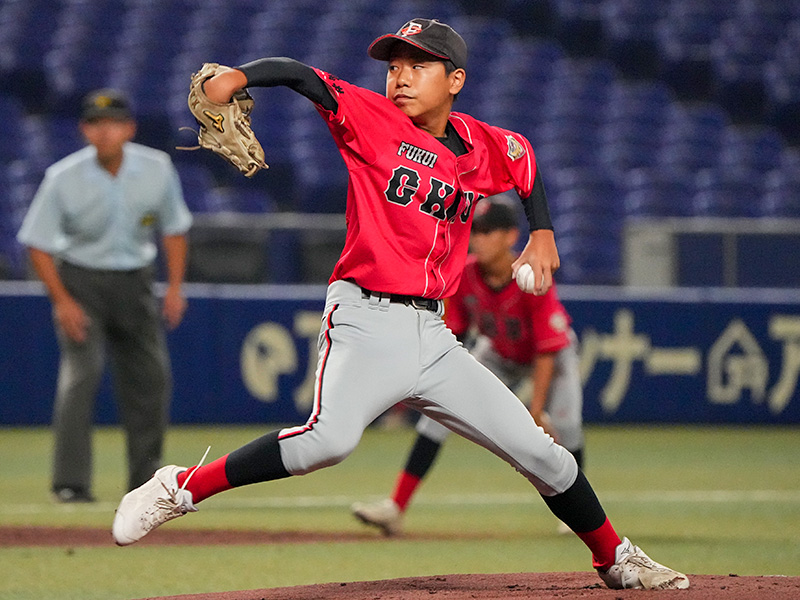 福井中央リトルシニア先発の橋本投手