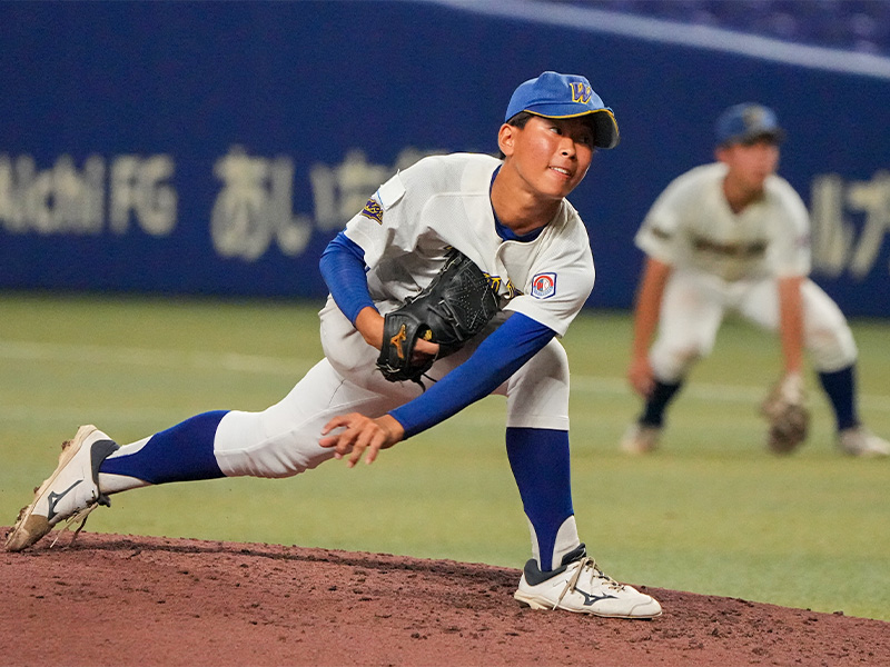 石川ボーイズ先発の織田投手